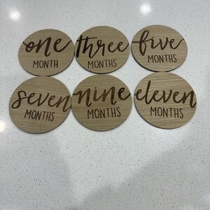 Kate & Milo Monthly milestone markers